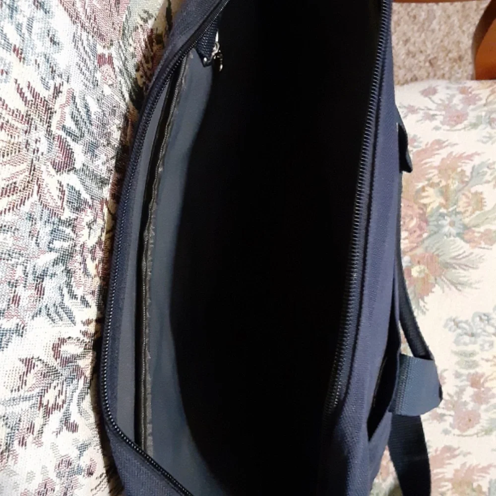 Navy Crossbody/Laptop Tote Bag